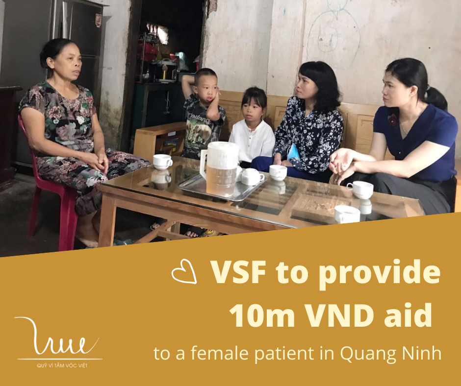 VSF to donate 10 million VND for Ms T.T.H in Quang Ninh province