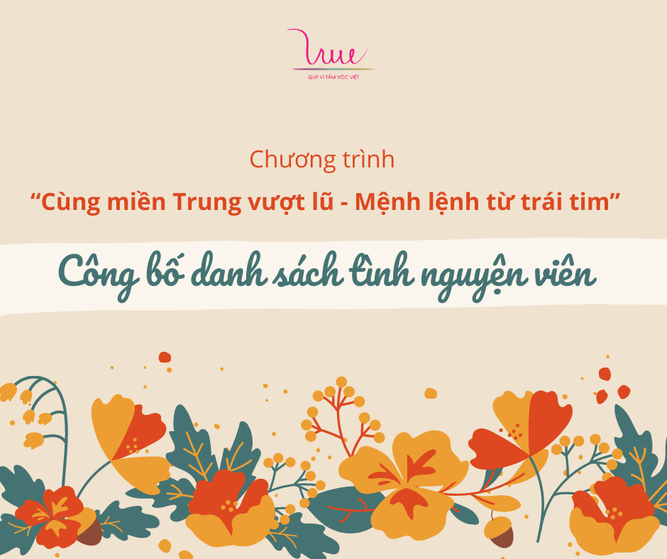 Công bố danh sách tình nguyện viên trong chương trình “Cùng miền Trung vượt lũ - Mệnh lệnh từ trái tim”