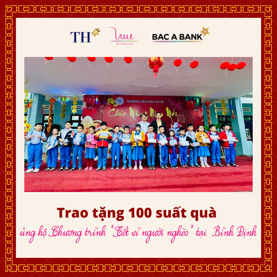 Trao 160 suất quà Tết và 2.976 ly sữa cho trẻ em và gia đình có hoàn cảnh khó khăn ở Bình Định, Hải Phòng và Nghệ An