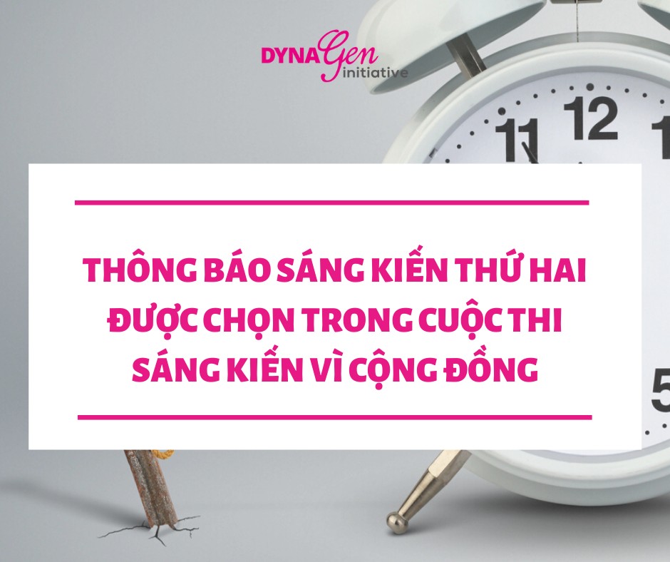 Công bố Sáng Kiến thứ hai được lựa chọn - Sáng Kiến Vì Cộng Đồng