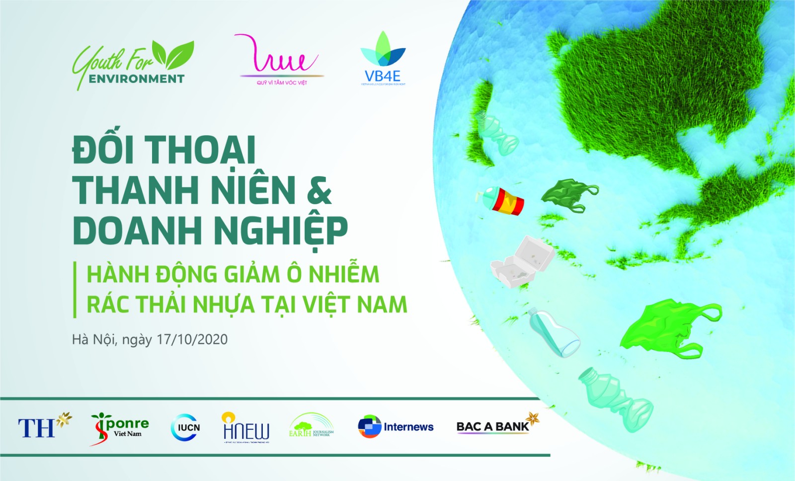 Giới thiệu sự kiện “Đối thoại thanh niên và doanh nghiệp - hành động giảm ô nhiễm rác thải nhựa tại Việt Nam”